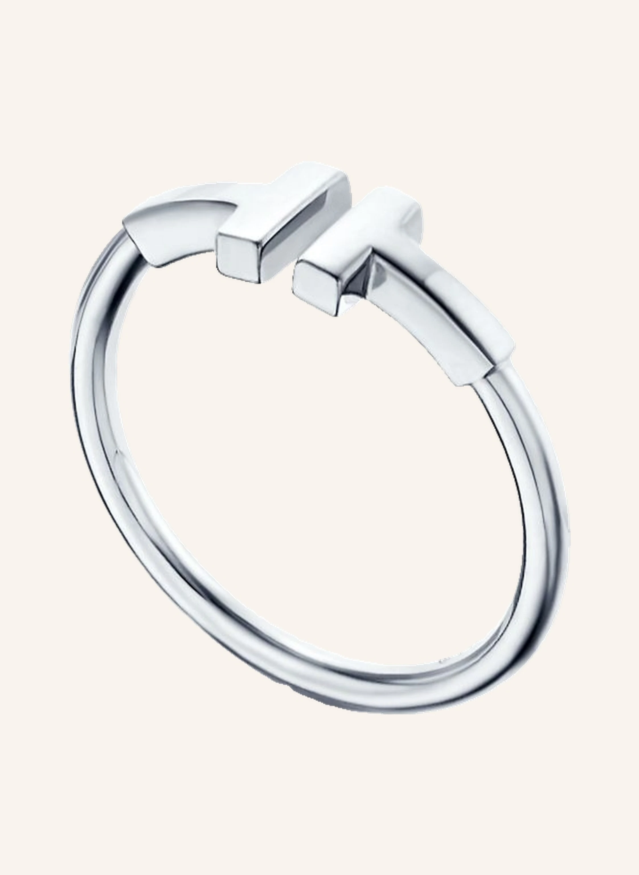 TIFFANY & Co. Tiffany T Wire RING aus 18 Karat Weißgold