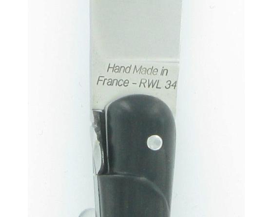 Laguiole Feuille de Mike Ebène RWL34 Couteau de Poche - Laguiole par Fontenille Pataud