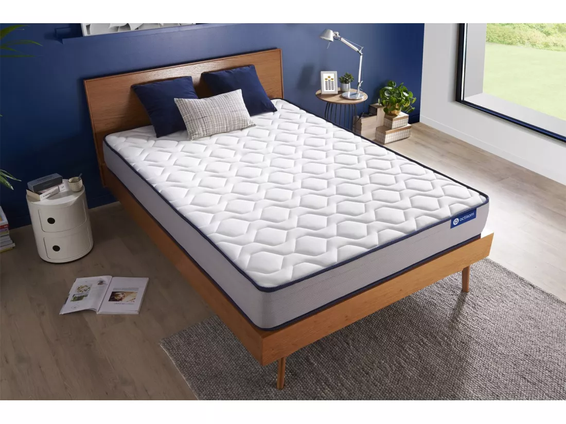 ACTISOM matelas Ressorts ensachés et Mémoire de forme ACTIFLEX FORM 140x190 cm 5zones de confort