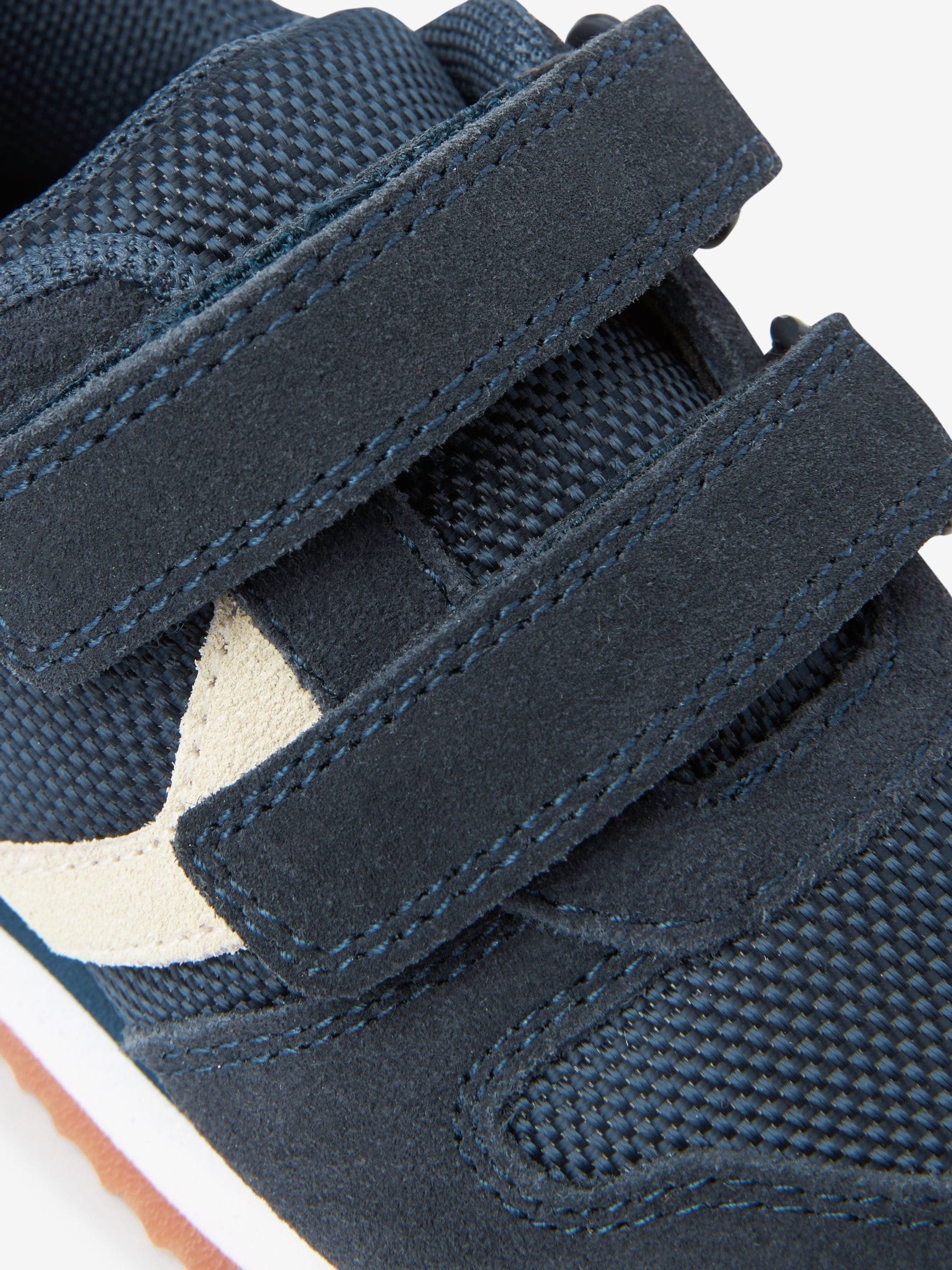 Marineblauw - Sneakers met dubbele bandjes
