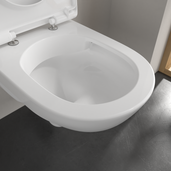 Villeroy & Boch O.novo hangend randloos toilet CeramicPlus met AntiBac wit glans
