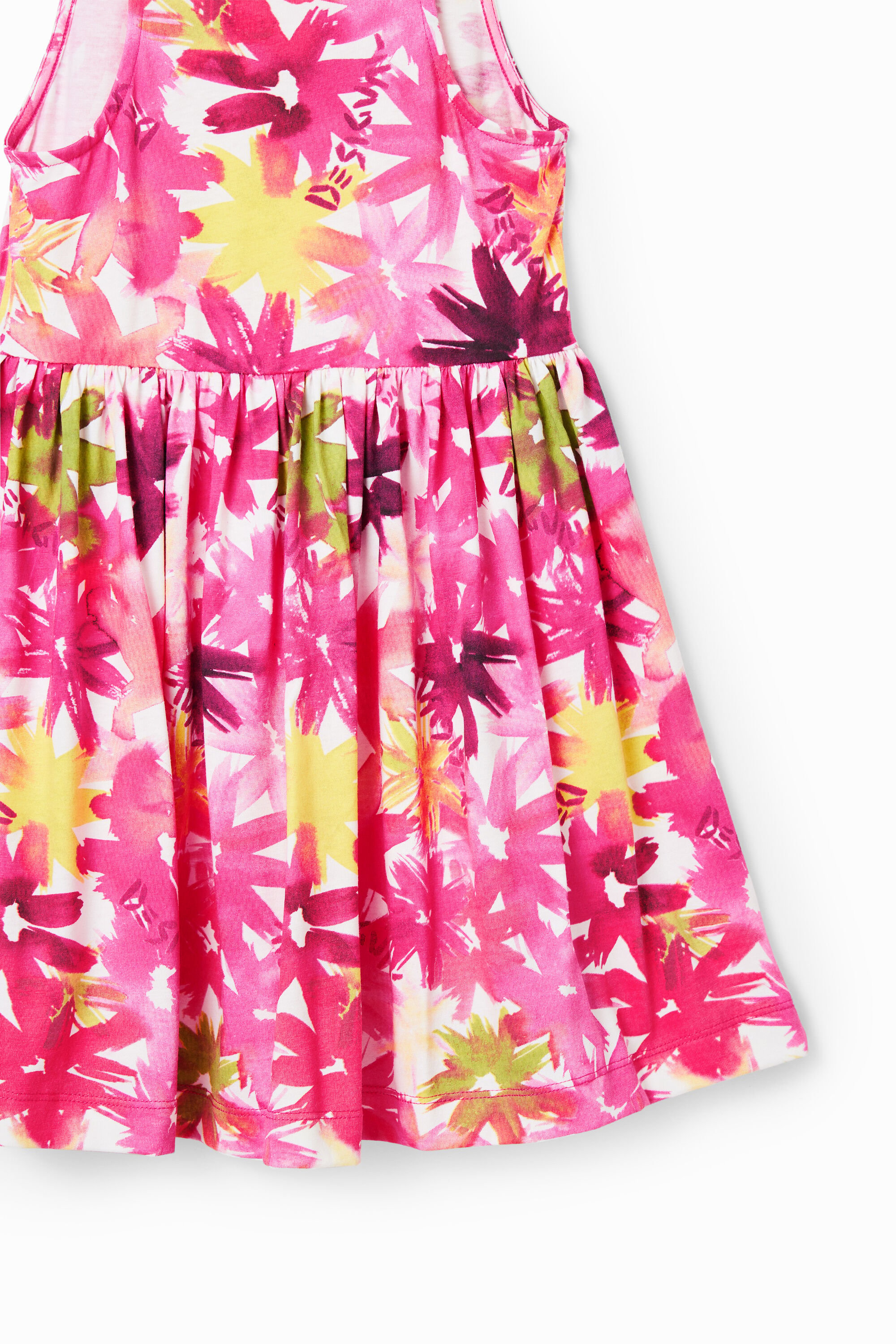 Robe courte fleurs aquarelle