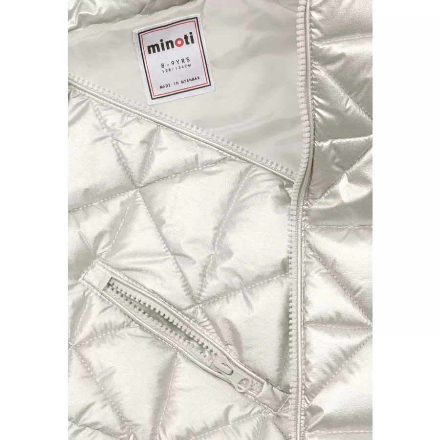 MINOTI Steppjacke mit Kapuze Cremeweiß