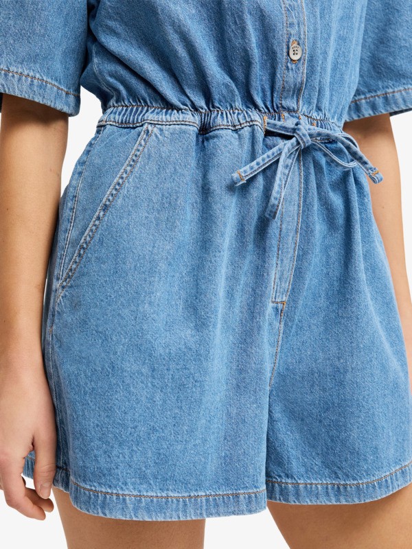 Real Tomorrow Salopette courte Bleu Femme