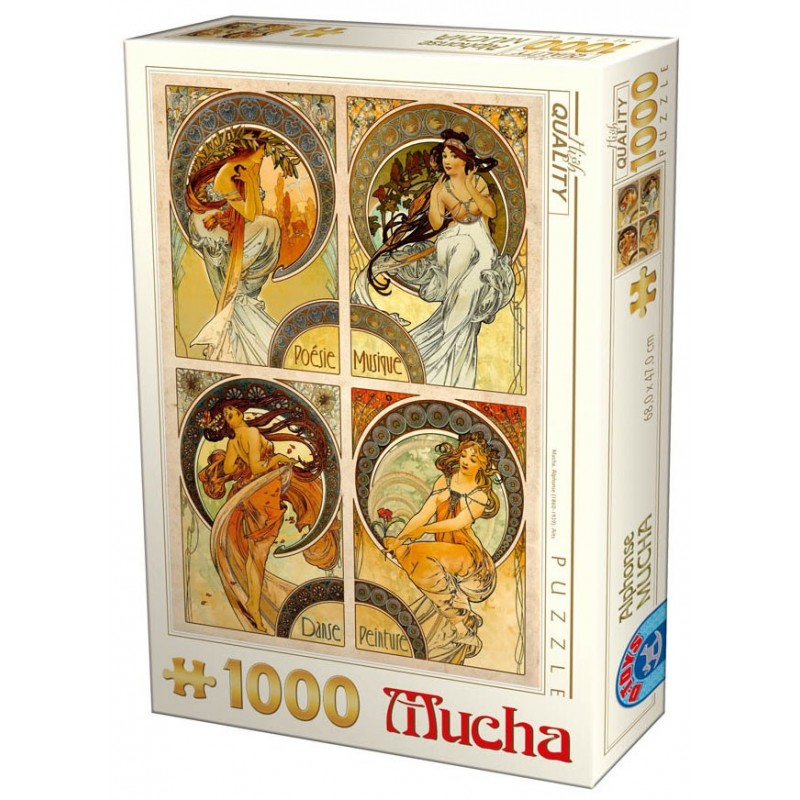 Puzzle 1000 pièces - Mucha - Art