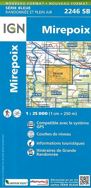 IGN - 2246 SB MIREPOIX 1 25 000
