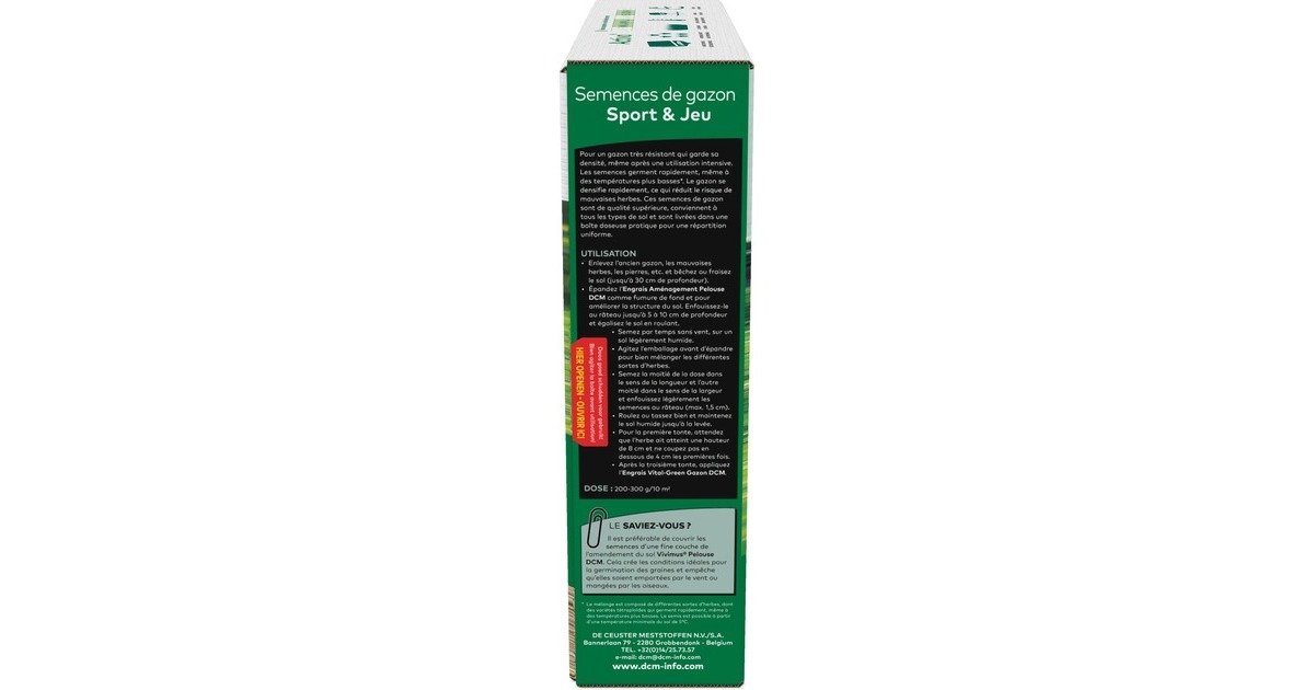 DCMGraszaad Speel & Sport 1,5 kg zaden  (Tot 75 m²)