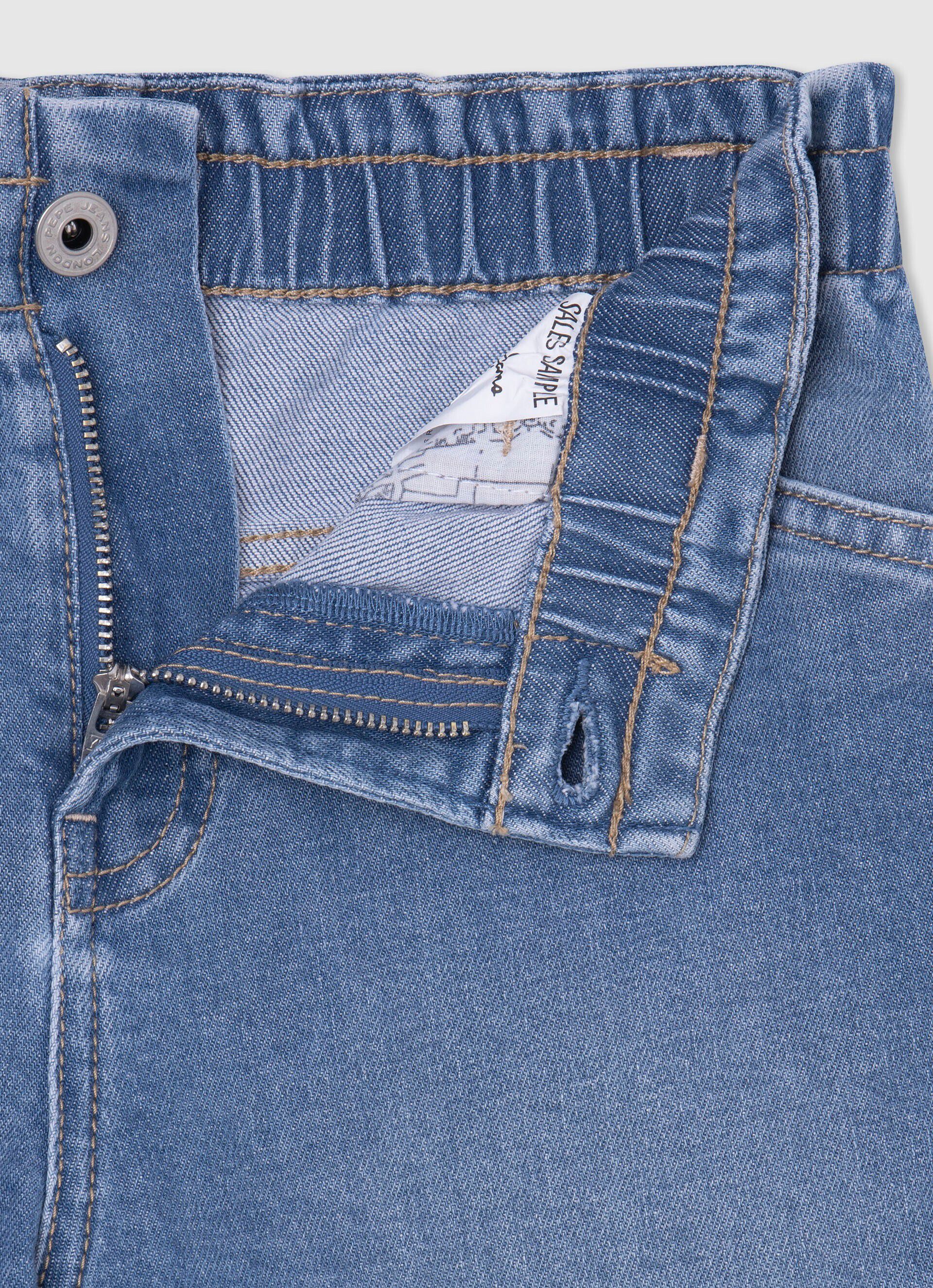 SHORT DENIM FIT CULOTTE - denim