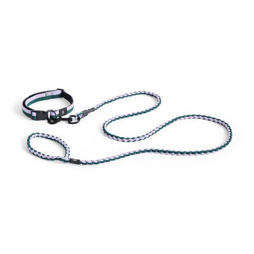 HAY Dog Braided Hundesnor, Lavender/Green