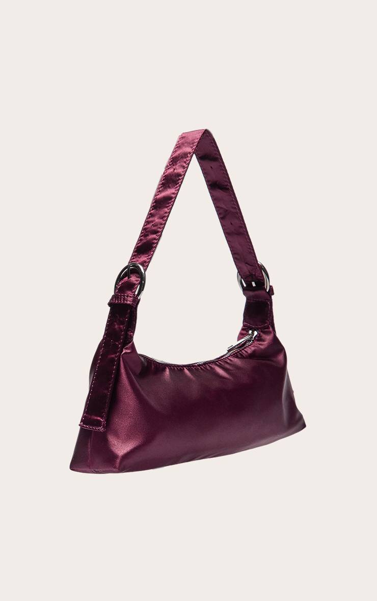 Prune Sac À Bandoulière En Satin Avec Détail Boucle