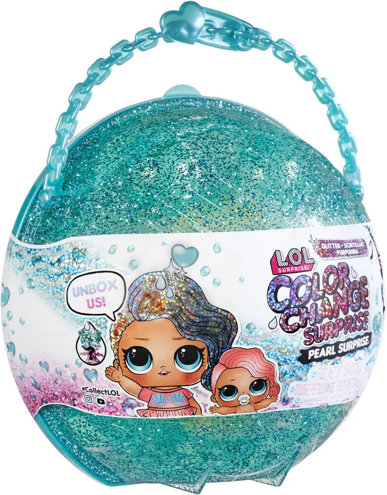 LOL SURPRISE - POUPEE  GLITTER COLOR CHANGE SURPRISE - BLEU