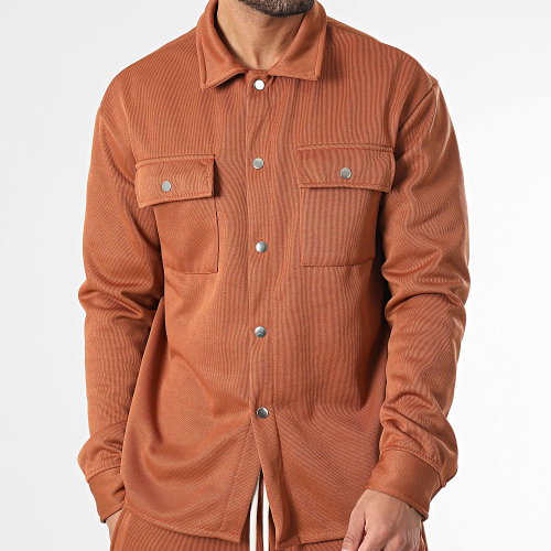 Ensemble Surchemise Et Pantalon Jogging Camel