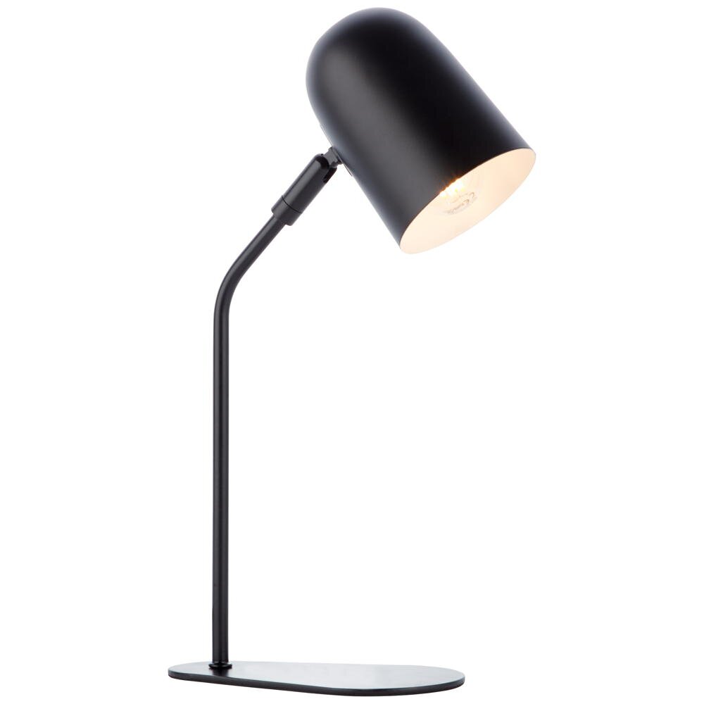 Tong tafellamp in matzwart E14