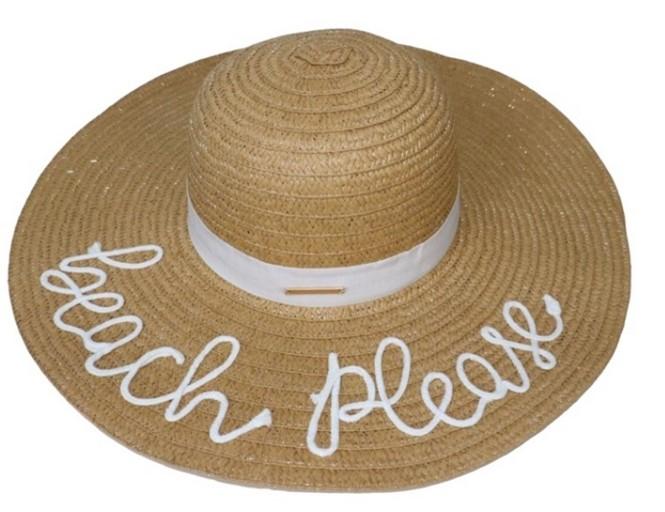 CHAPEAU PAMELA MESSAGE BEACH PLEASE FEMME