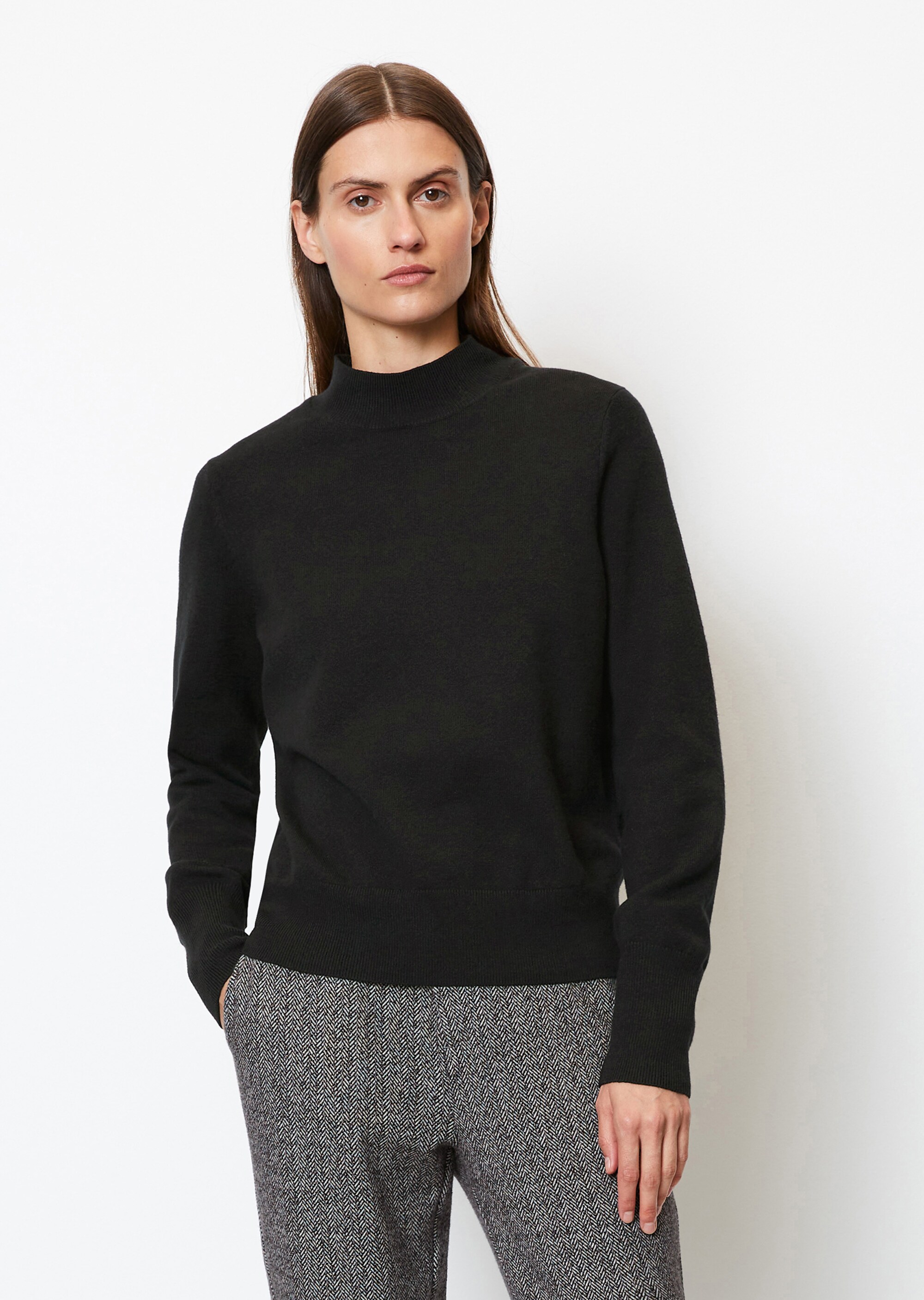 Softer Strickpullover aus Cotton Wool Stretch