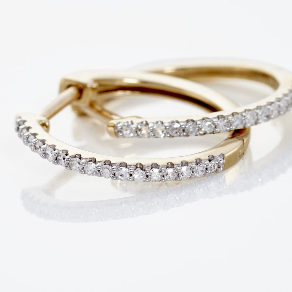 Creoles Or Jaune Aryanna Diamants