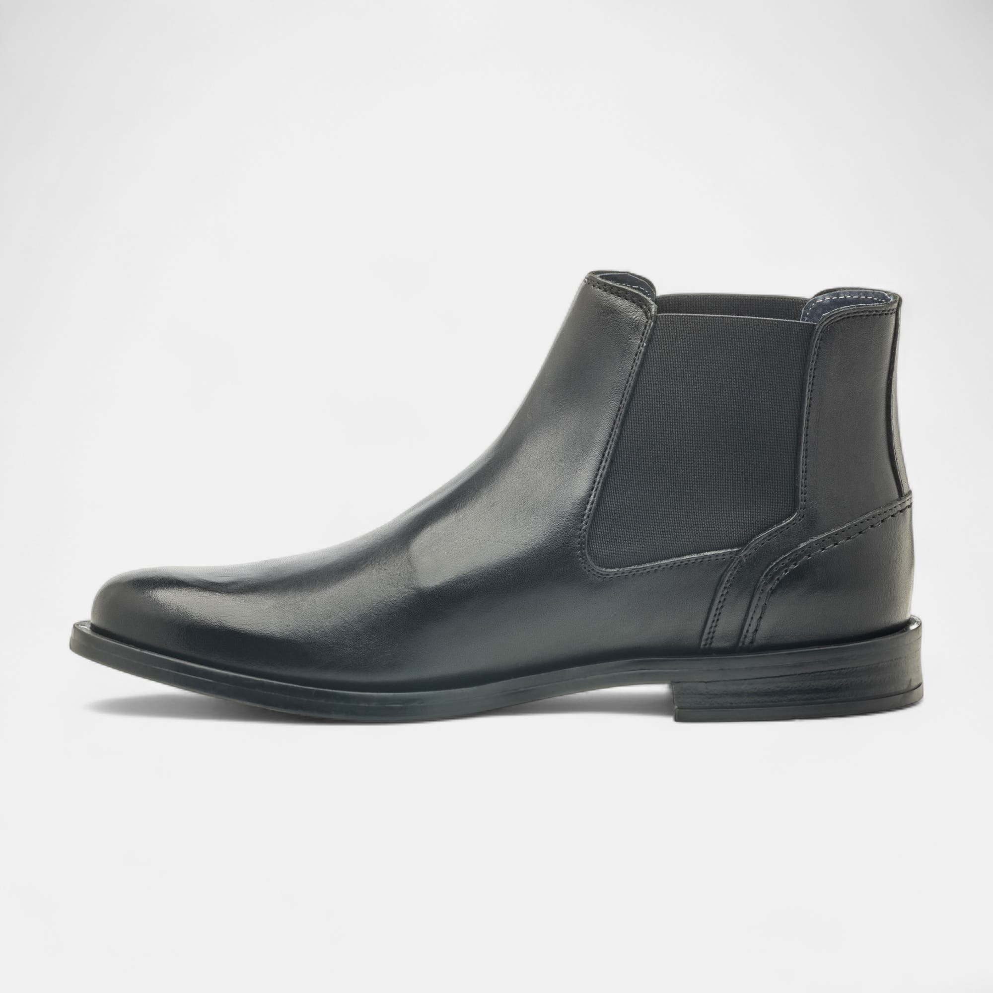Boots chelsea Homme en cuir noir