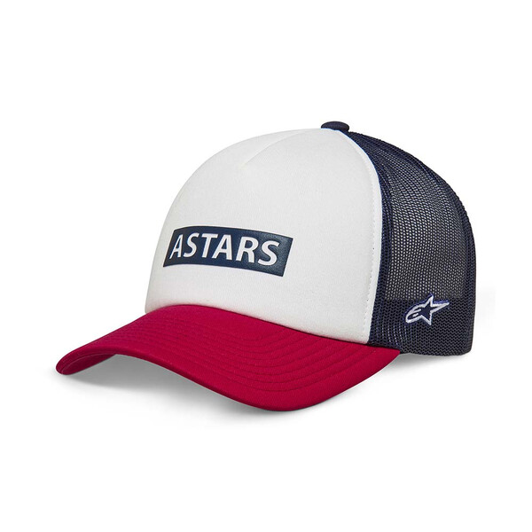 Alpinestars - Casquette Clarified Foam Trucker Blanc / Rouge / Navy