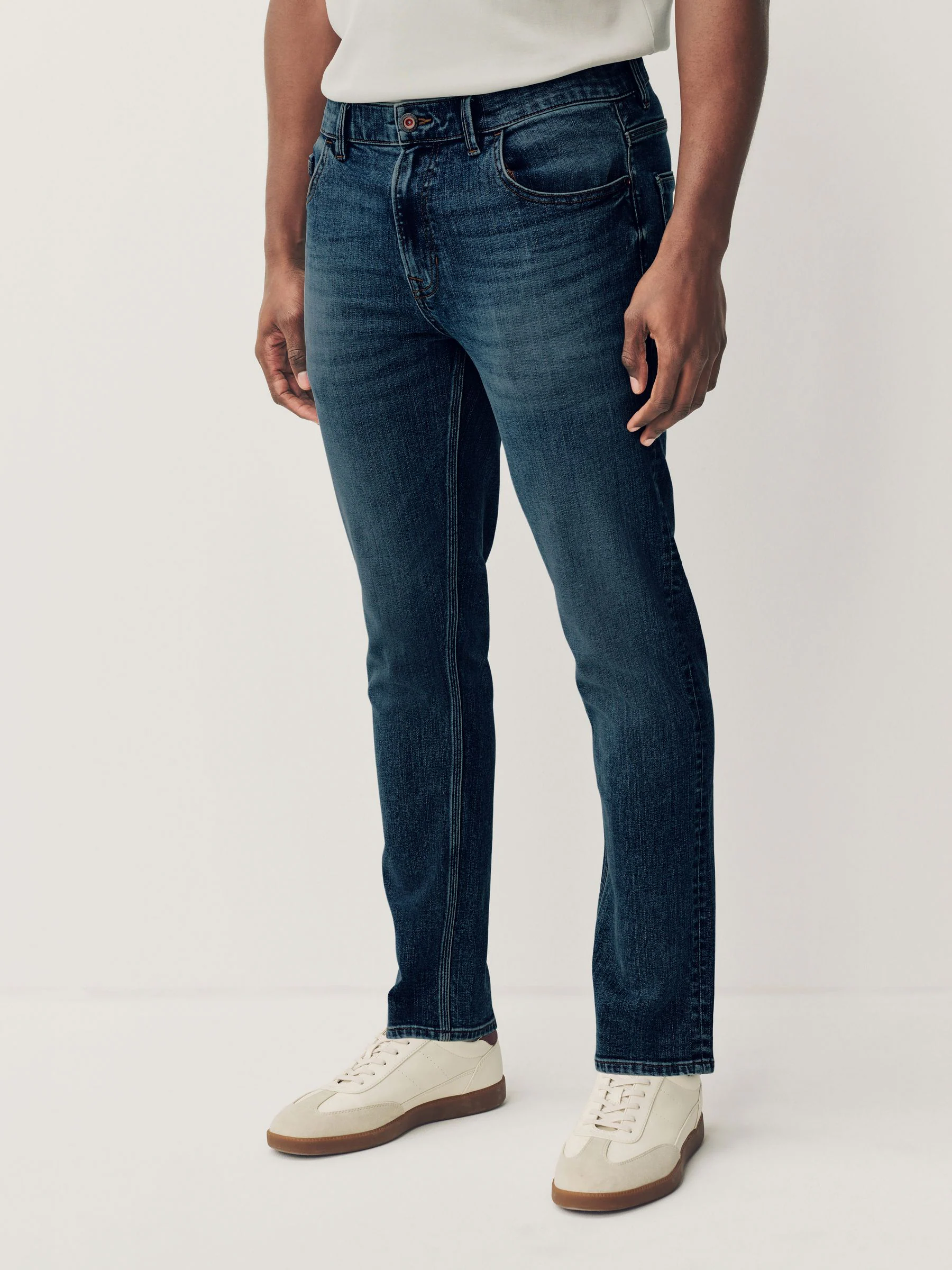 Vintage blauw - Slim Fit - Authentieke stretch denim jeans