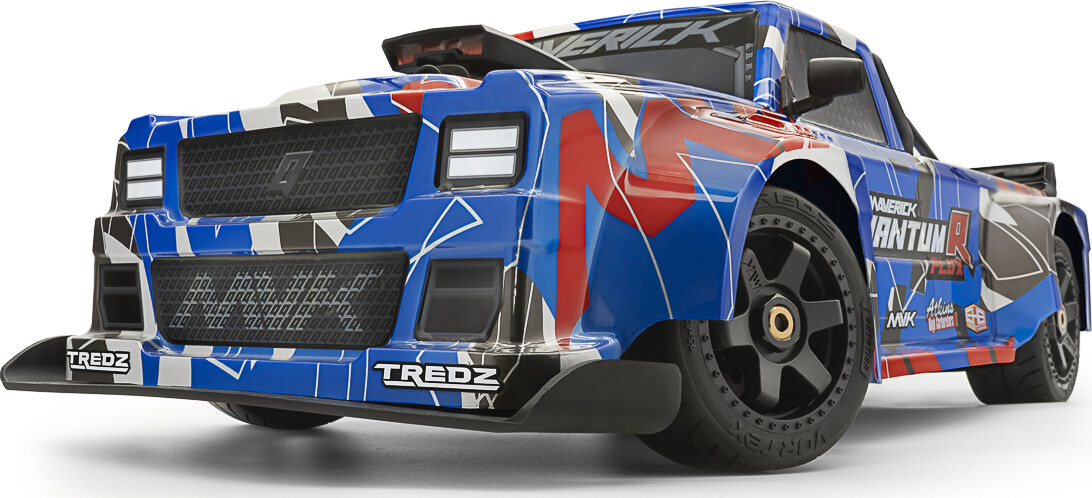 Maverick - Quantumr Flux 4S Fjernstyret Truck - 1:8 - Blå Og Rød - Mv150312