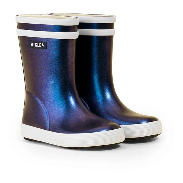 Aigle Bottes De Pluie Baby Flac Irisées | Bleu nuit