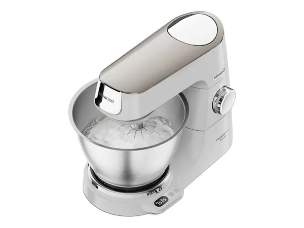 Kenwood Titanium Chef Baker KVC65.001WH - Køkkenmaskine - 1200 W - hvid/champagnecreme