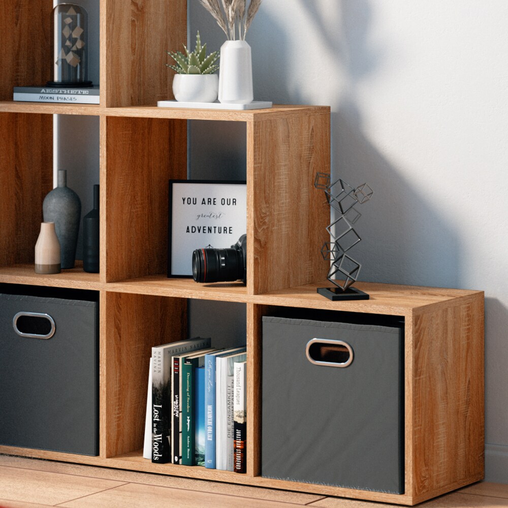 VICCO Treppenregal 6 Fächer Eiche Sonoma - Raumteiler Raumtrenner Bücherregal