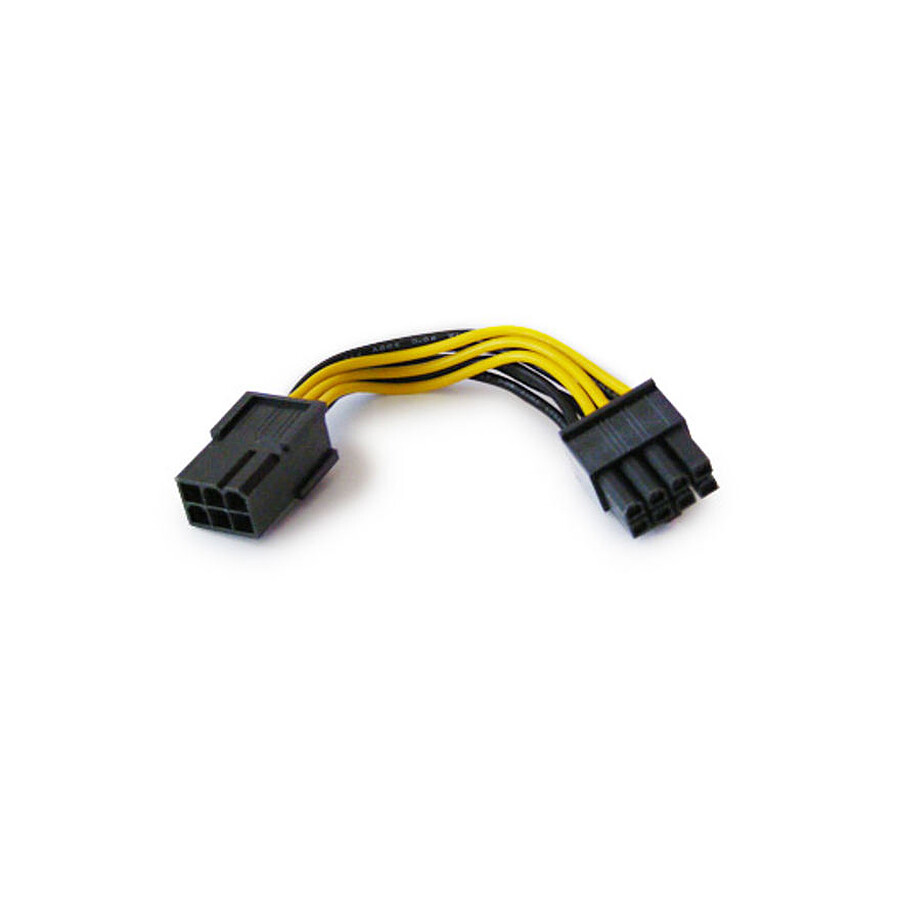 Akasa Adaptateur PCI-Express 6/8 broches - 10 cm