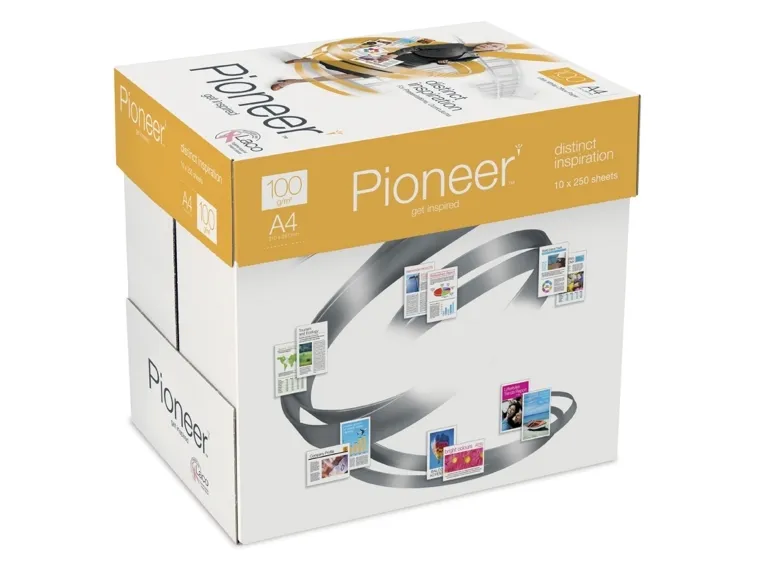 Kopipapir Pioneer A4 hvid 100g - (250 ark)