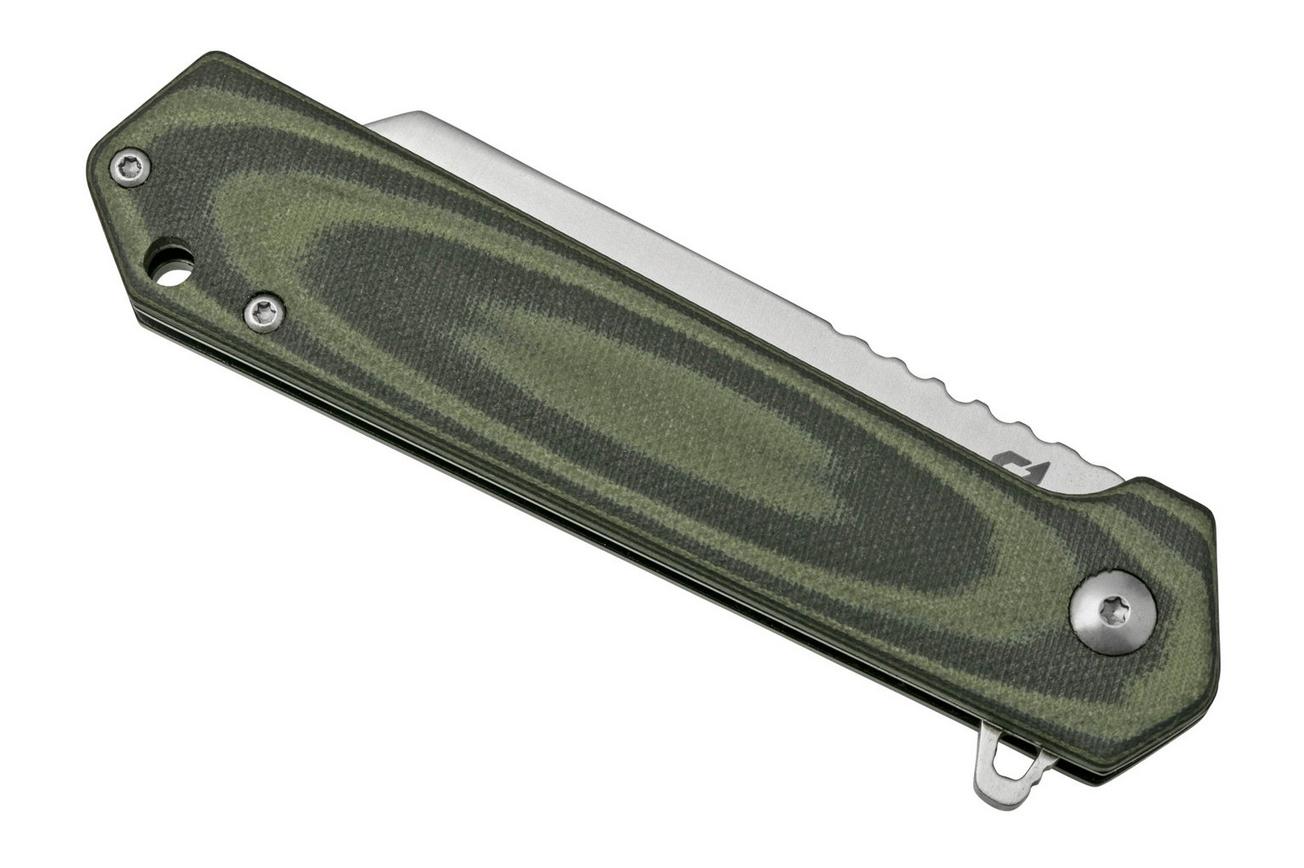Schrade Lateral 1159291 zwart groen G10, zakmes