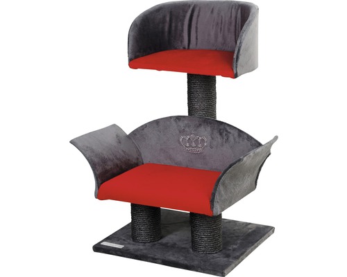 Krabpaal KERBL Lounge Deluxe 42x37x70 cm grijsrood