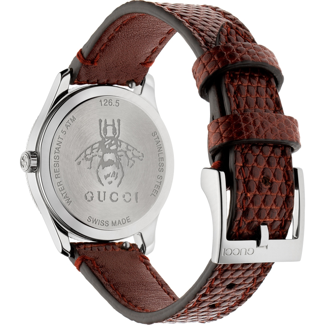 Gucci G-Timeless Slim S Bee Second Diamonds