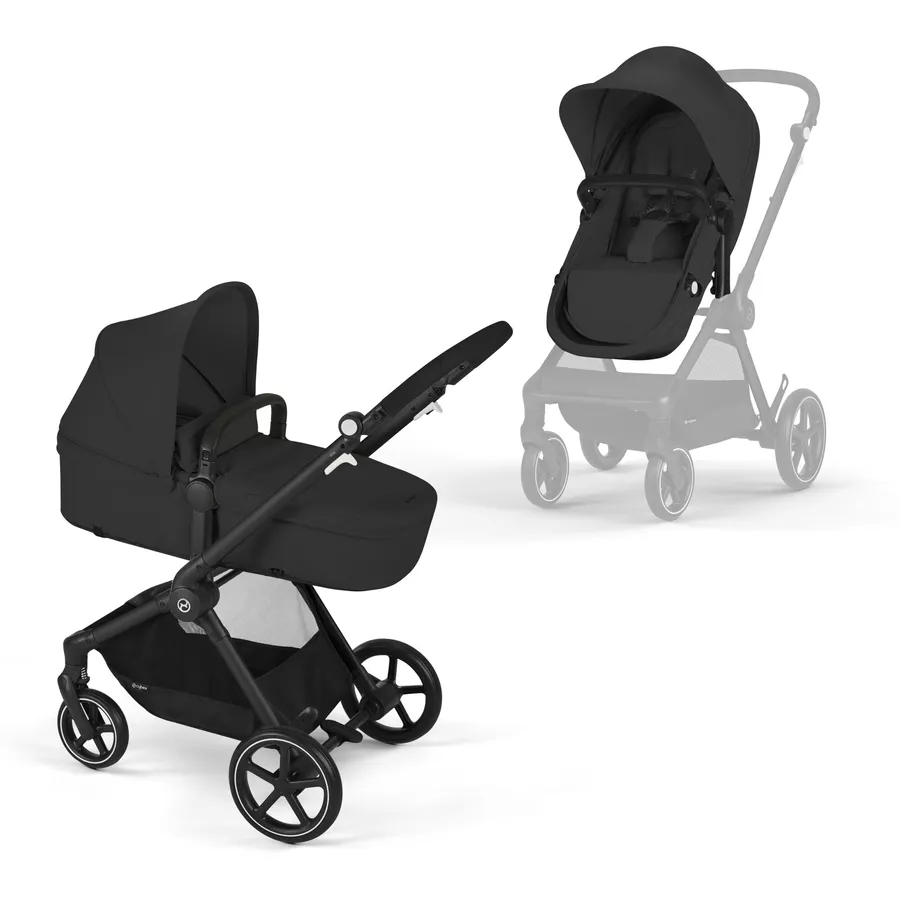 cybex GOLD Kombikinderwagen EOS LUX Black Moon Black