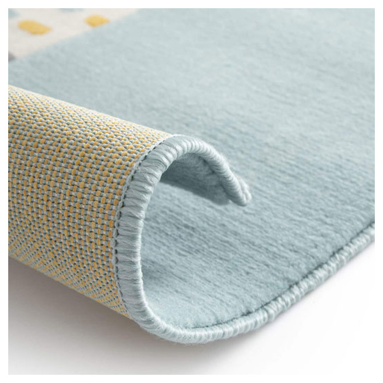 Tapis chambre d'enfant - lily fox - bleu - 120 x 170 cm