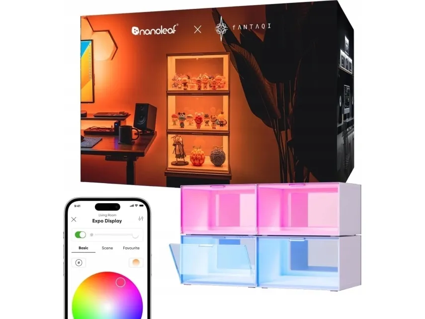 Nanoleaf Nanoleaf x Fantaqi EXPO Smart LED Ekranas Case Starter Kit (4 Pack)|Nanoleaf
