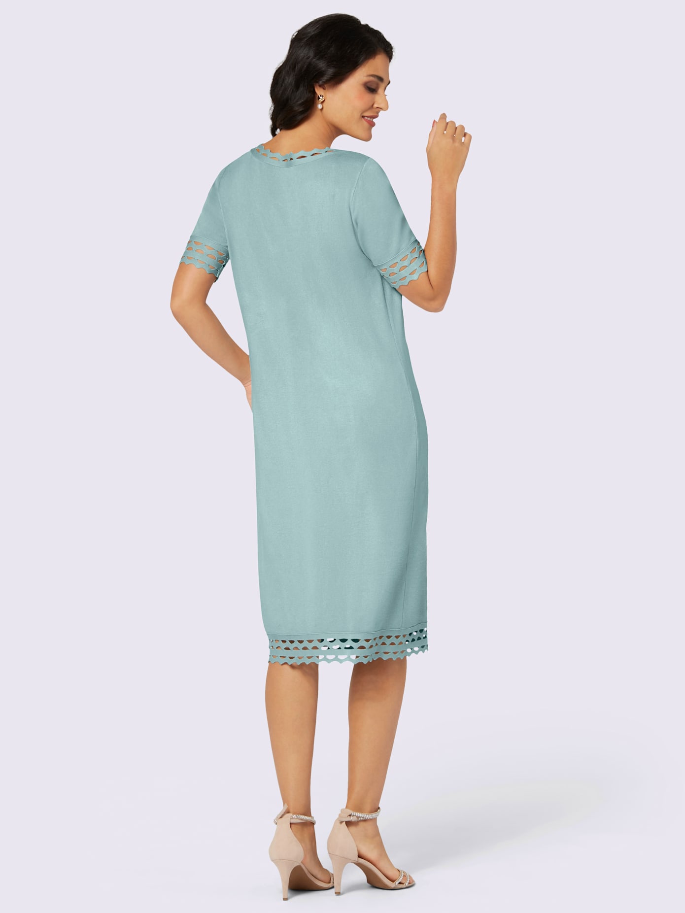 Robe en tricot finitions arrondies