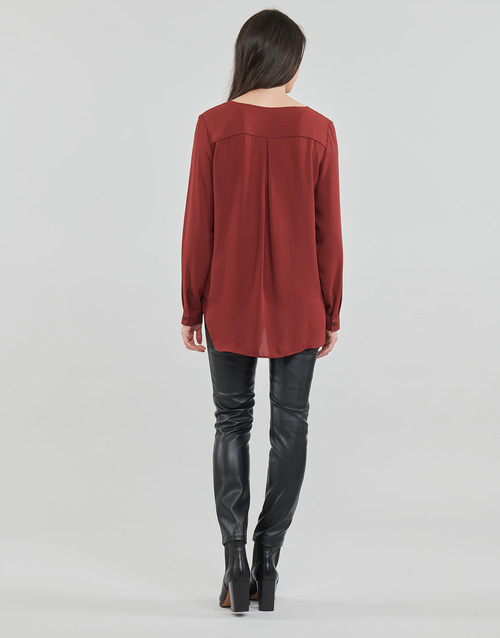 Vila - VILUCY L/S SHIRT Burdeo