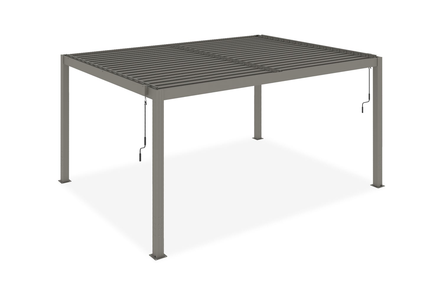 Aluminium lamellendak SANTA 400S300 Taupe
