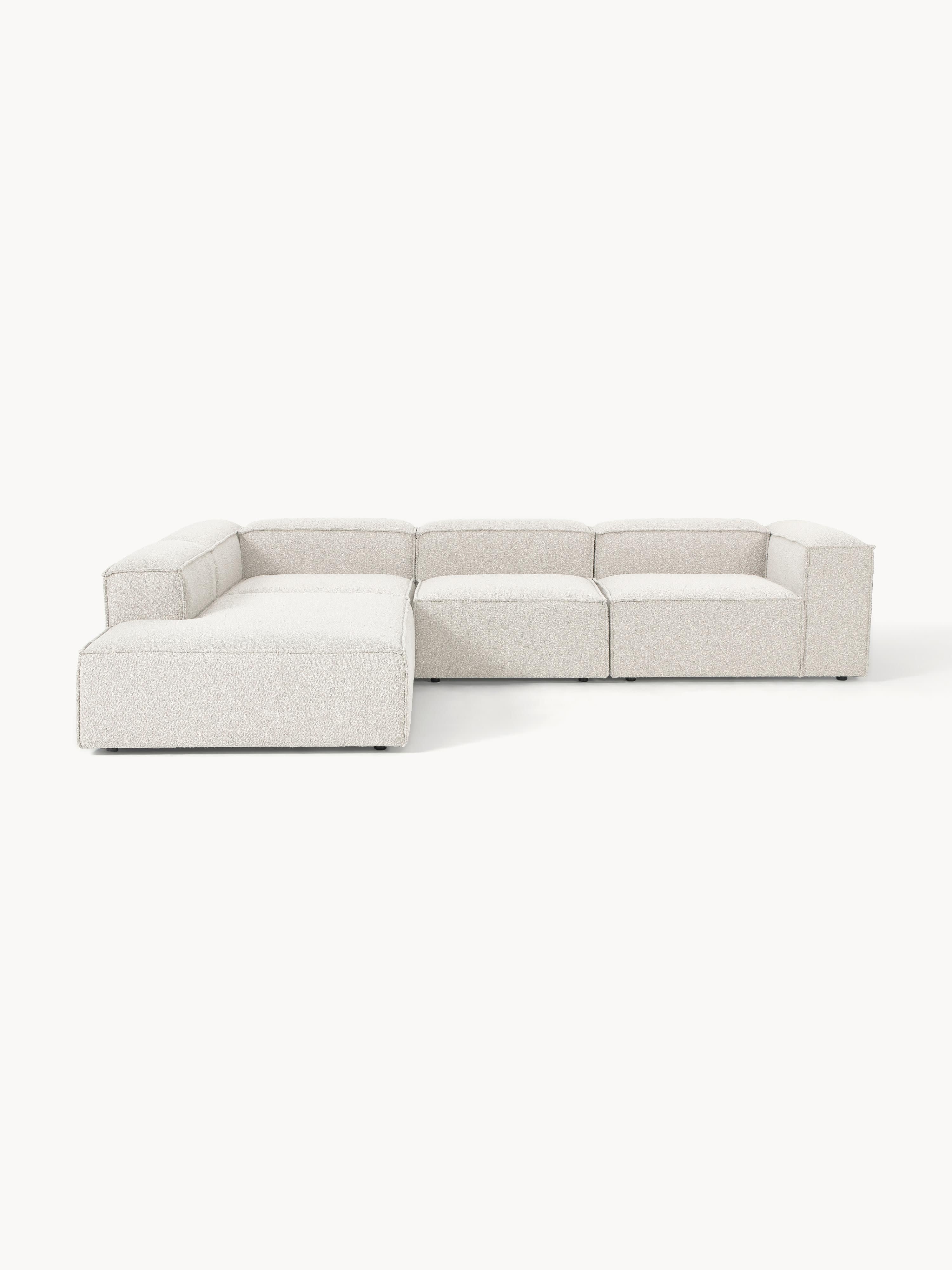 Bouclé modulaire XL hoekbank Lennon (4-zits)