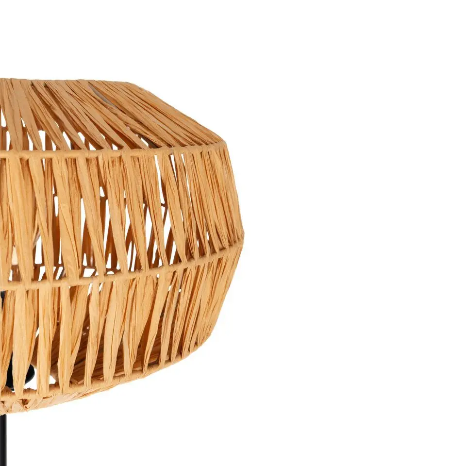 EGLO Sheldon Vloerlamp - E27 - 153.5 cm - Bruin/Zwart - Papier