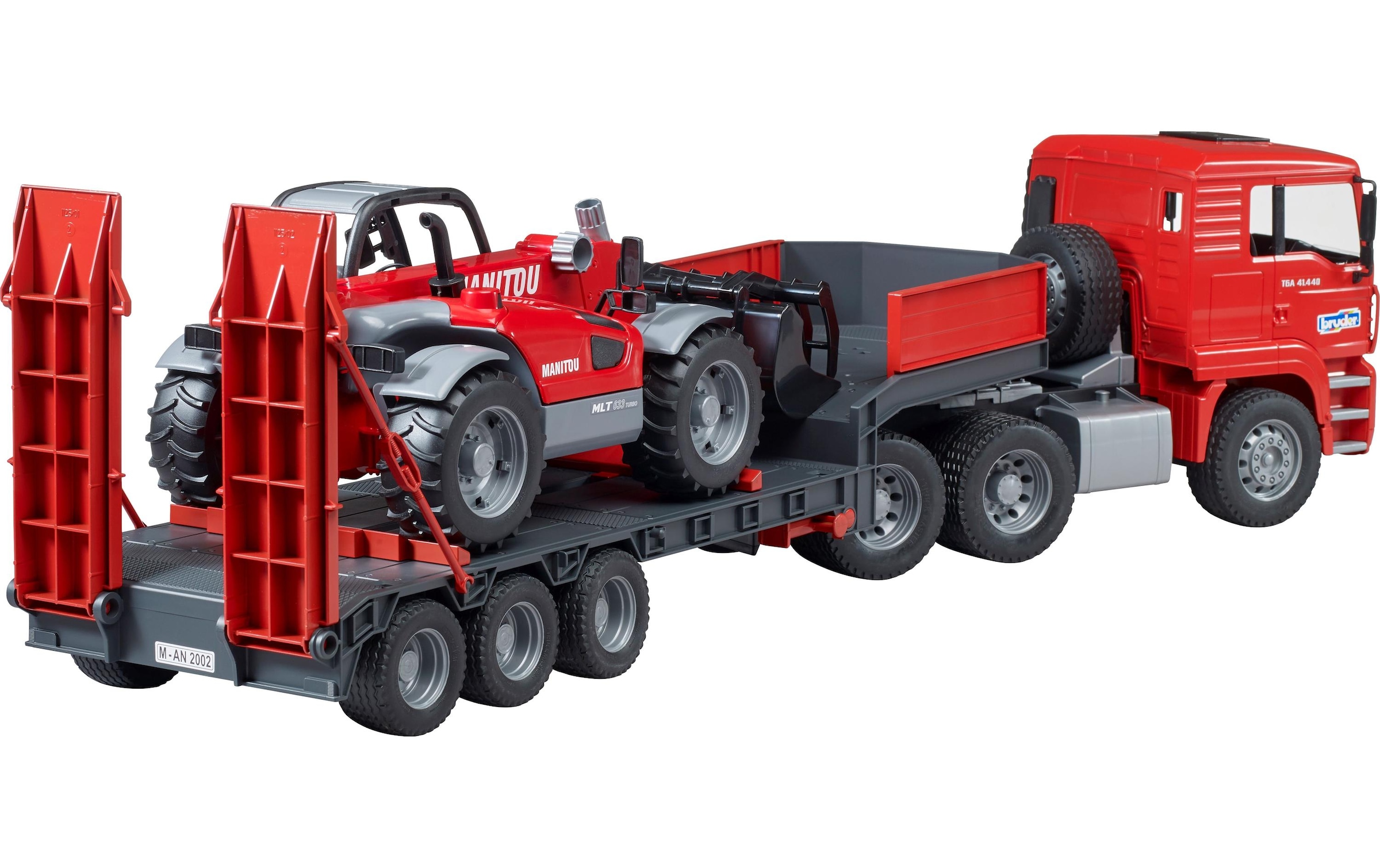 Bruder® Spielzeug-LKW »MAN LKW mit Tieflader« Nutzfahrzeug