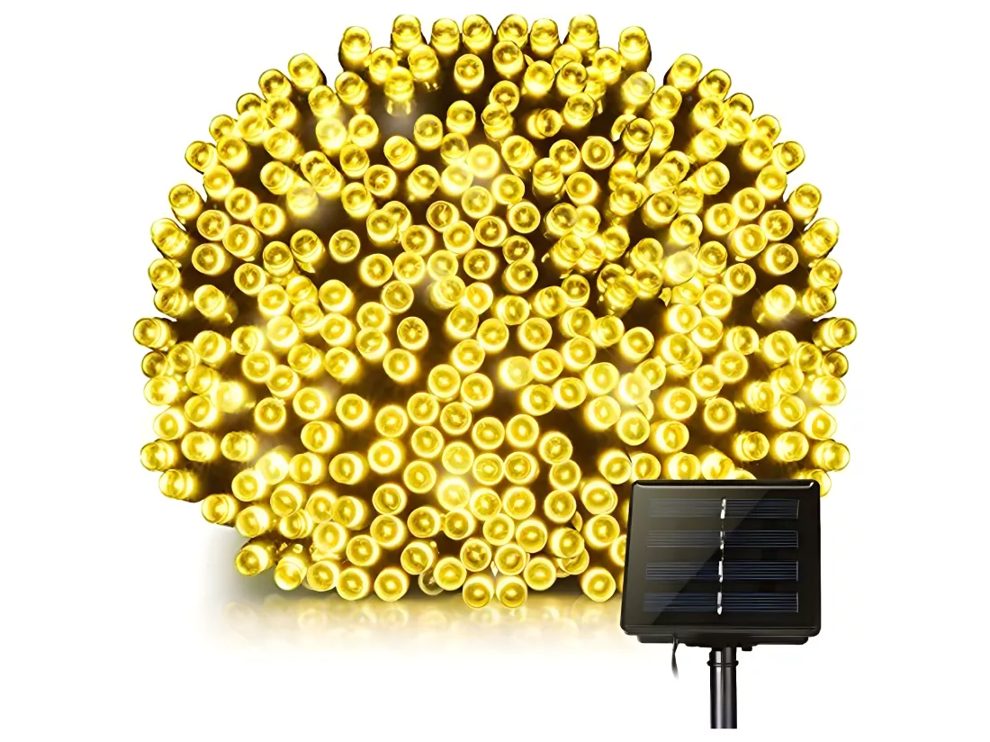 Guirlande lumineuse solaire YOGY Noir Plastique 16.3M