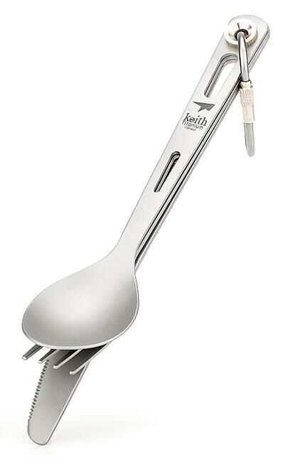 KEITH TITANIUM - COUVERT 3 PIECES EN TITANE
