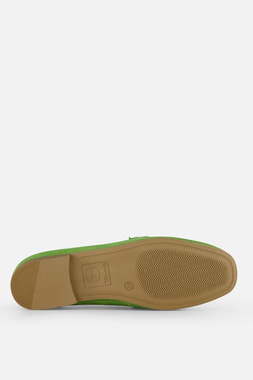Tamaris Instappers groen Suede