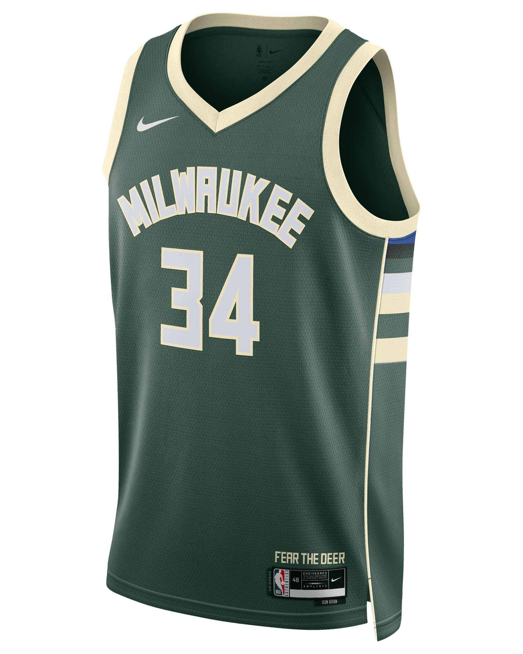 Nike| Herren Basketballtrikot NBA GIANNIS ANTETOKOUNMPO MILWAUKEE BUCKS ICON EDITION