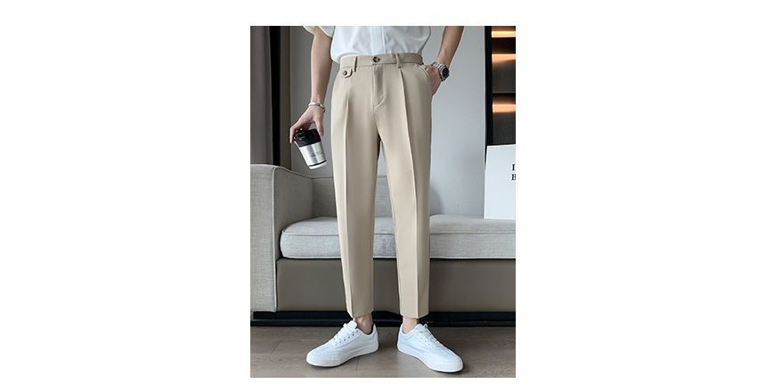 Andrei - Effen cropped rechte broek