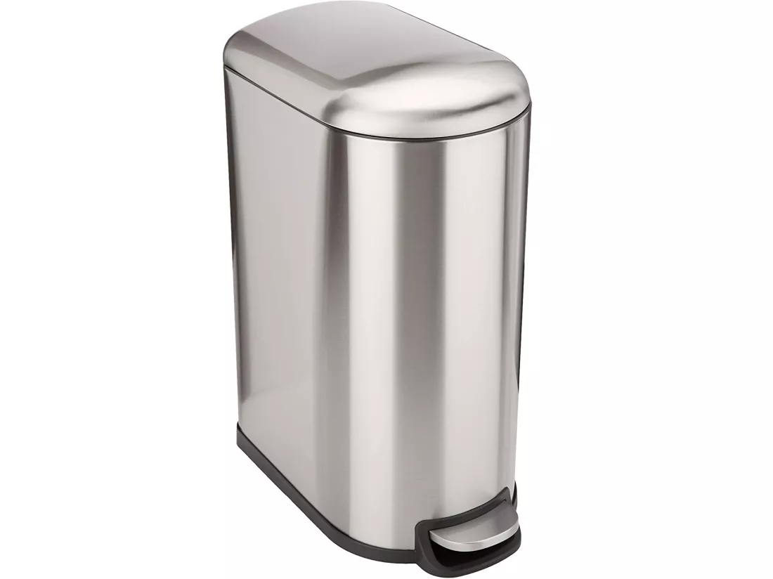 Poubelle de cuisine à pédale FULLER Argent Acier inoxydable 40 L