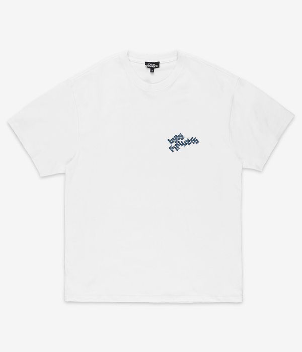 Blue Flowers Patsy T-Shirt (white)