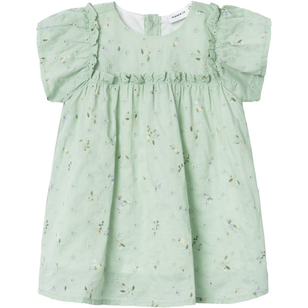 Køb Name It Silt Green Jimilla Capsl Kjole