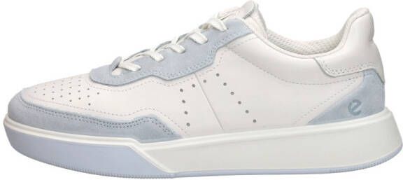 ECCO Street Court dames sneaker Wit blauw